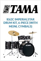 Go to product page for Tama IE62C Imperialstar Drum Kit, 6-Piece (with Meinl Cymbals)